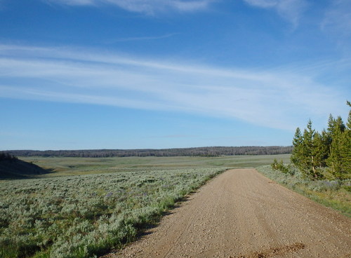 GDMBR: Following NF-600 SW (here) and looking over Strawberry Creek's watershed.